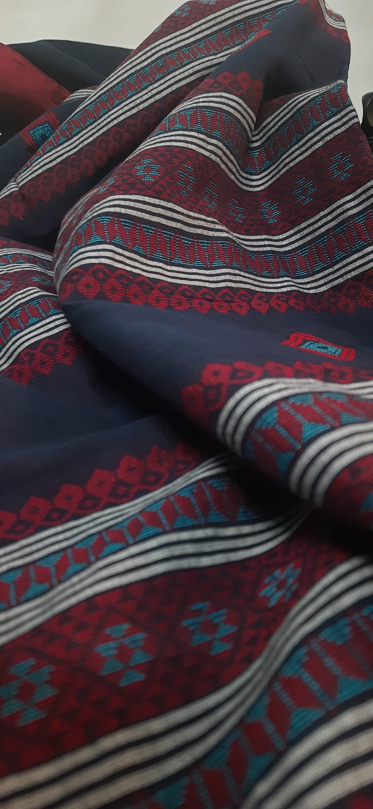 Elegance in Simplicity: Khadi Cotton Saree with Woven  Design