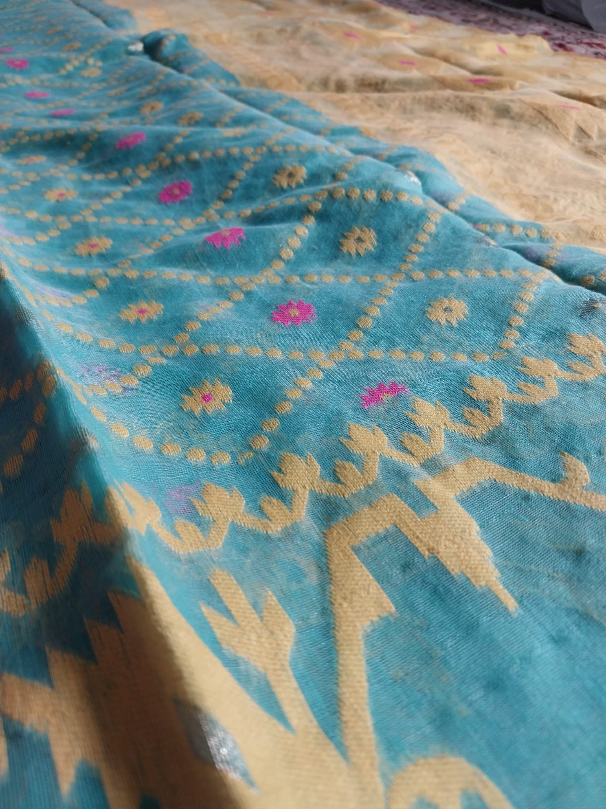 Soft Dhakai Jamdani Saree