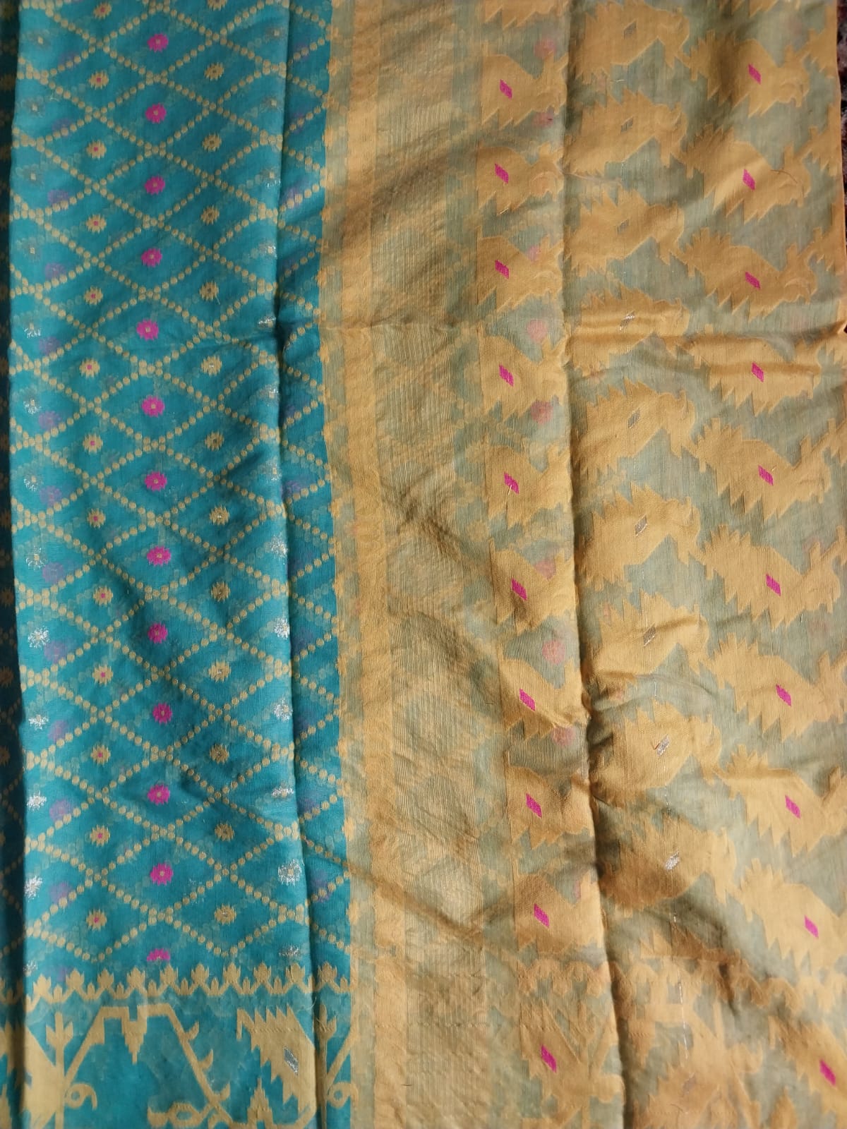 Soft Dhakai Jamdani Saree