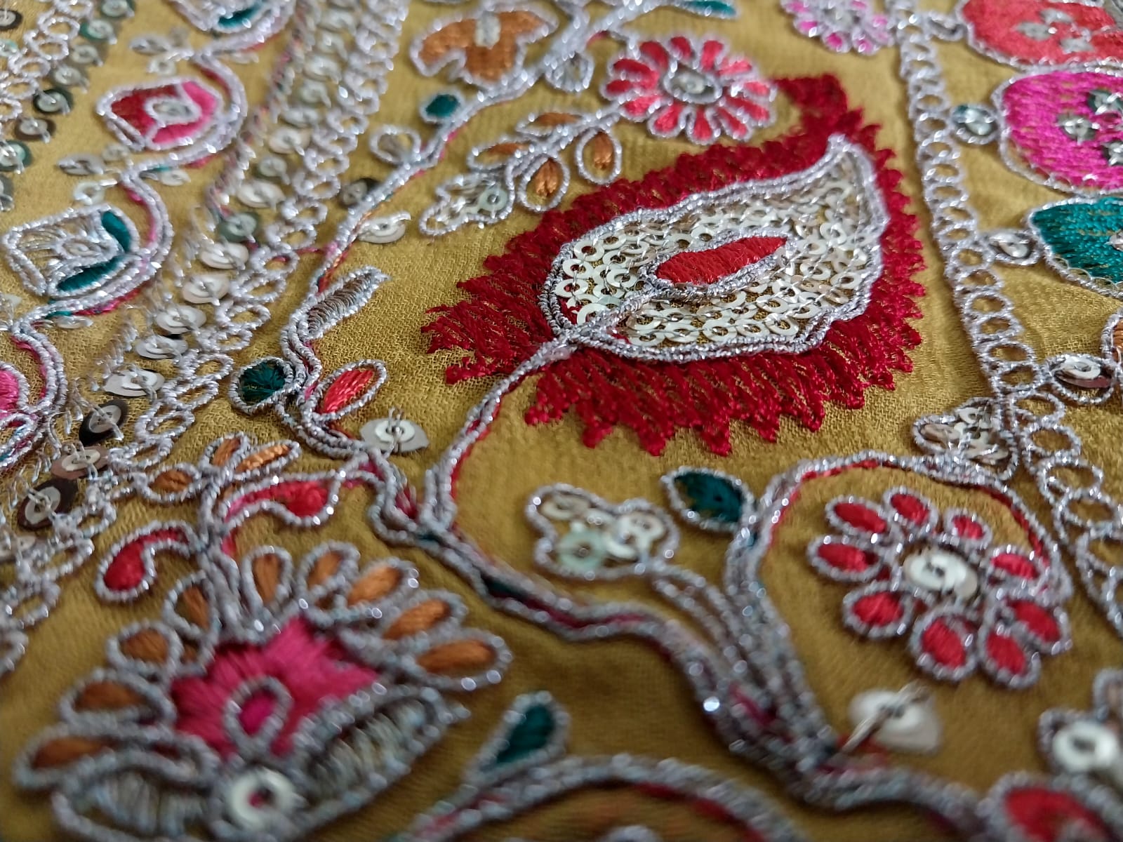 Exclusive Georgette Embroidery Designer Saree