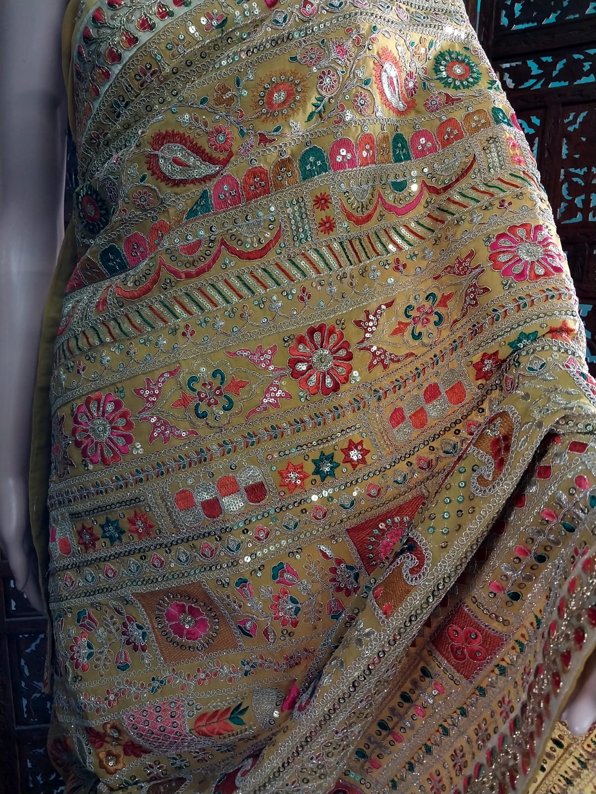 Exclusive Georgette Embroidery Designer Saree