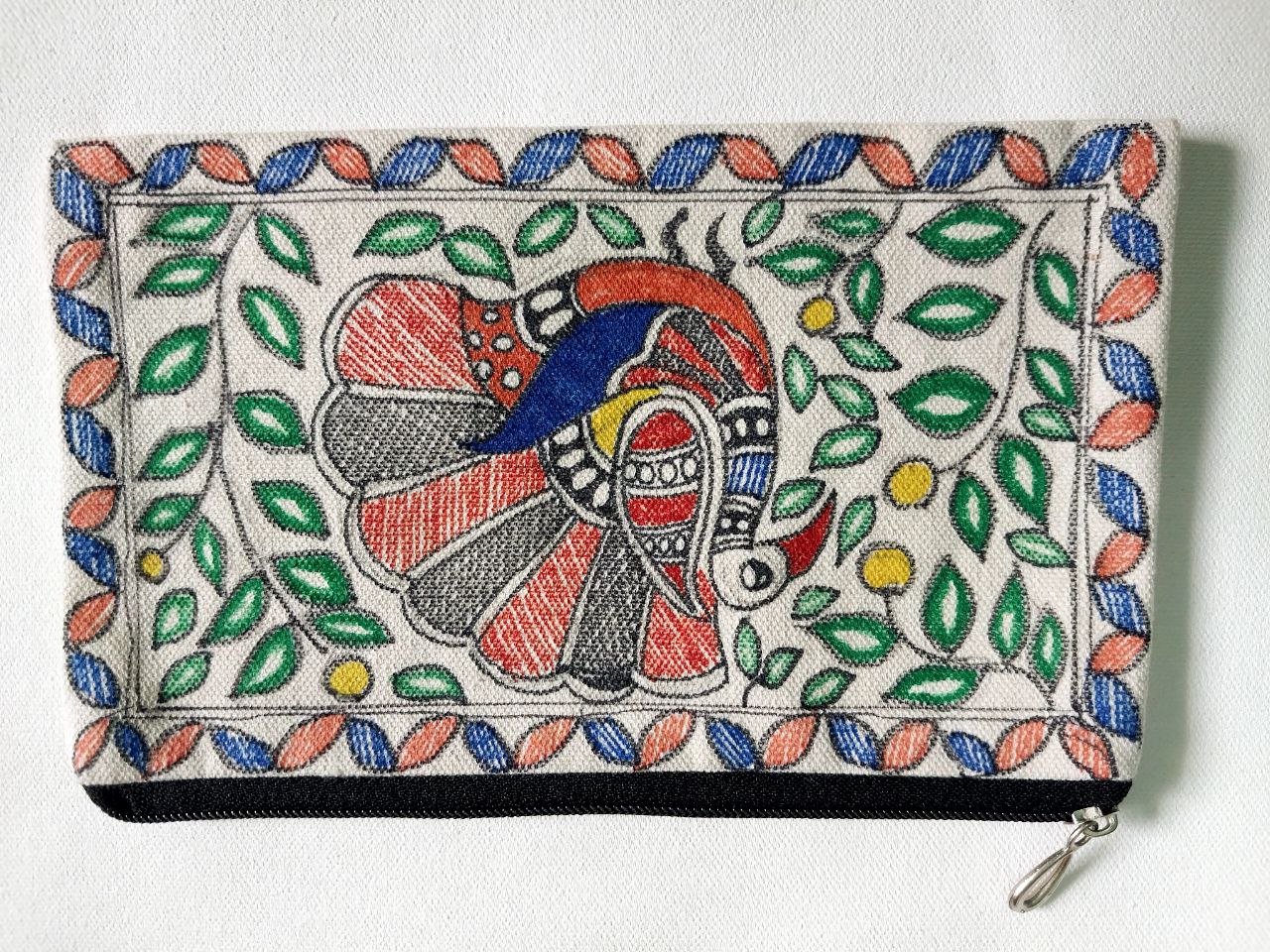 Madhubani Hand-Painted Ladies' Purse