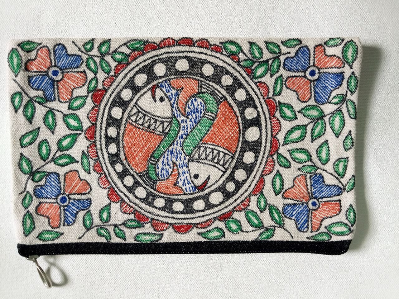 Madhubani Hand-Painted Ladies' Purse