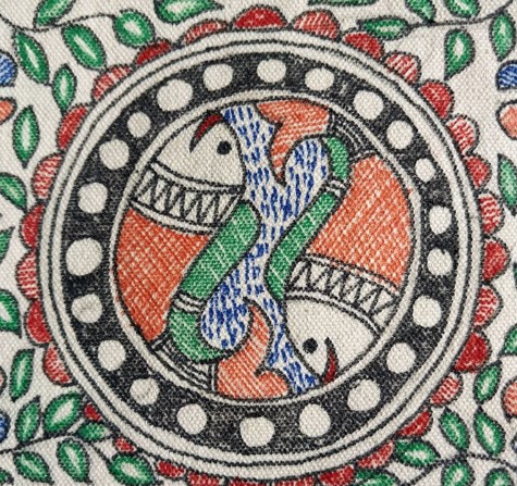 Madhubani Hand-Painted Ladies' Purse