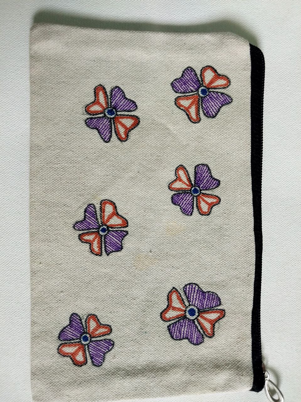 Madhubani Hand-Painted Ladies' Purse