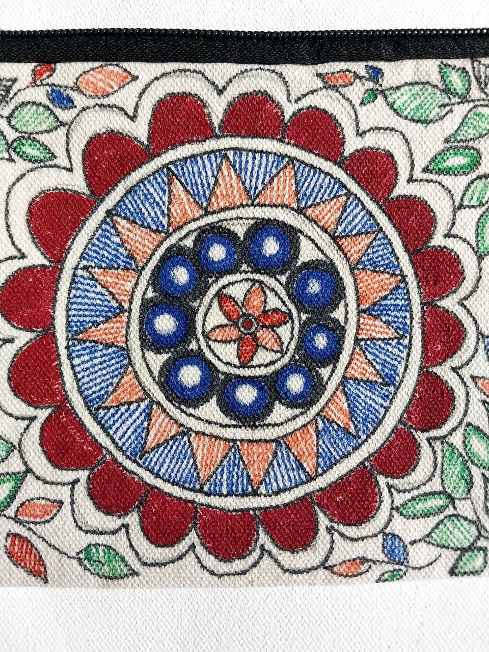 Madhubani Hand-Painted Ladies' Purse