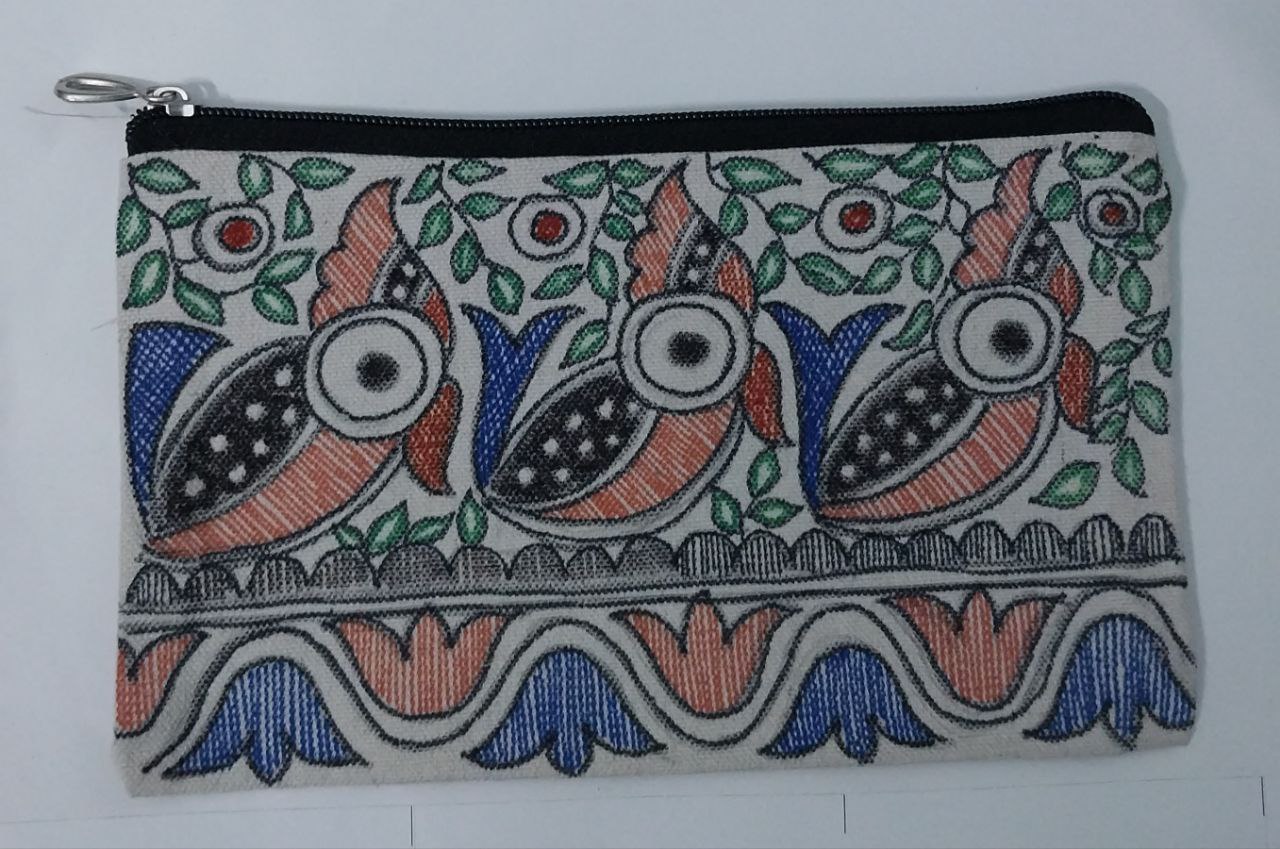 Madhubani Hand-Painted Ladies' Purse