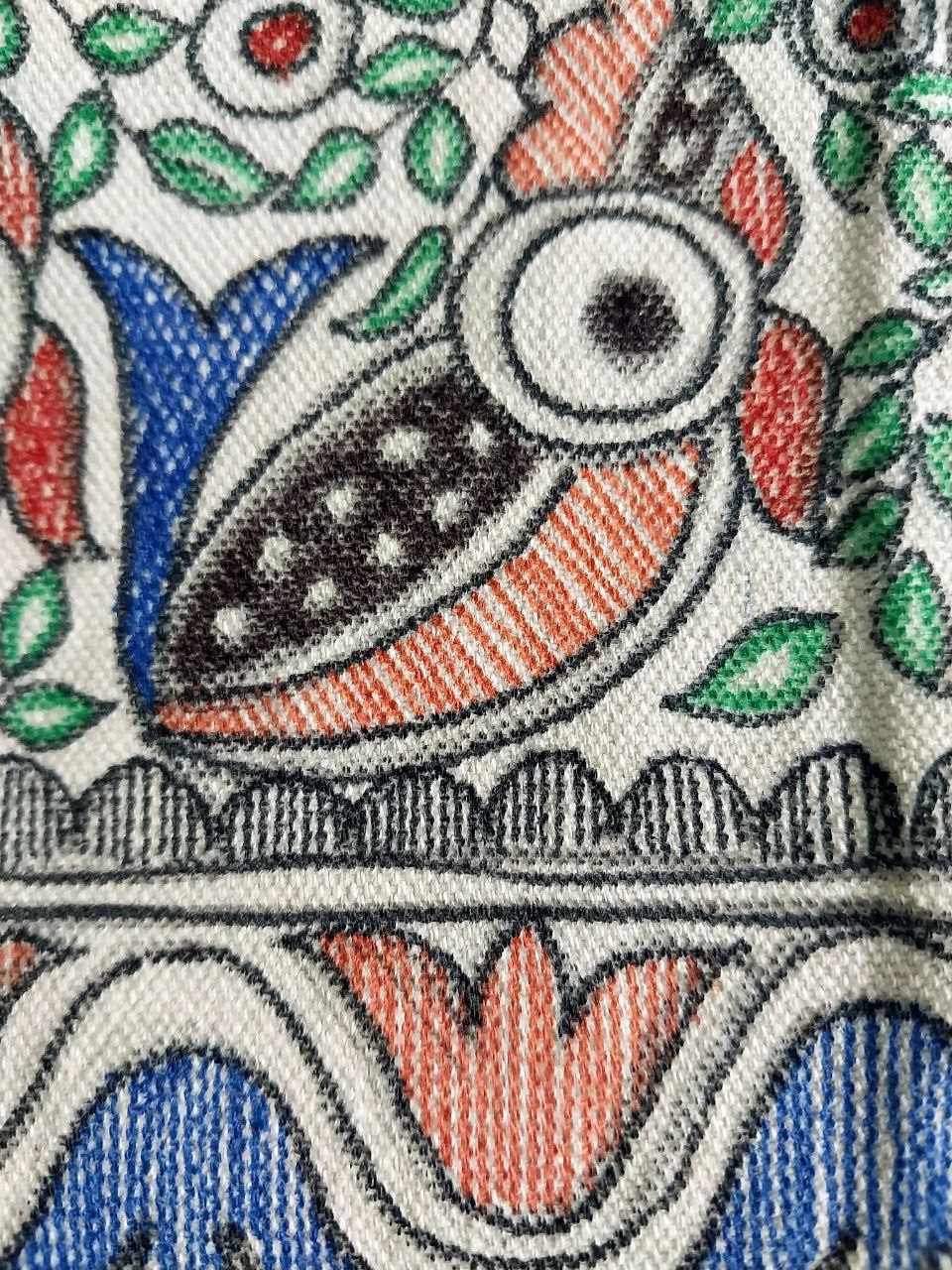 Madhubani Hand-Painted Ladies' Purse