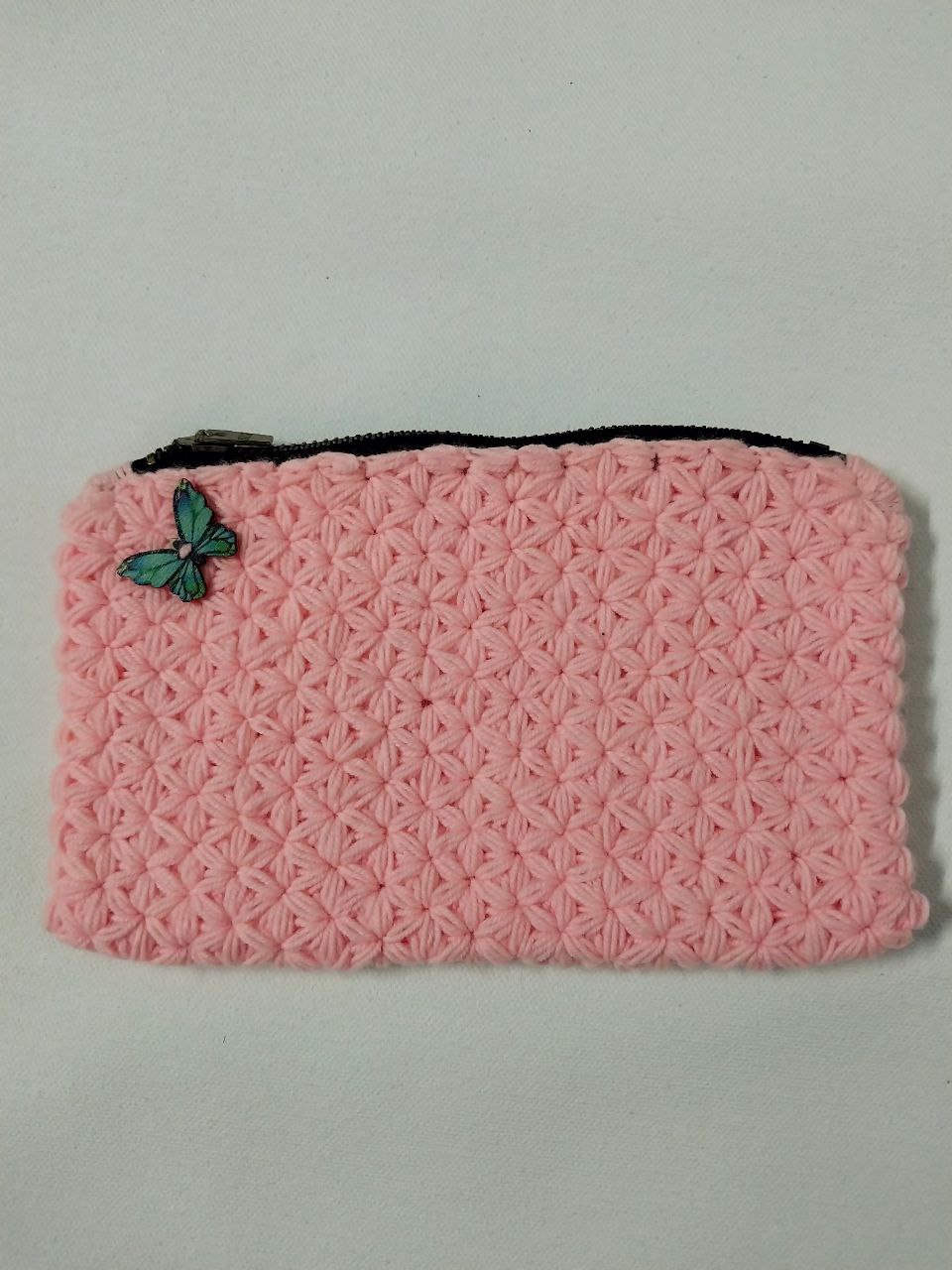 Handcrafted Elegance: Krush Woven Soft Woolen Ladies' Purse