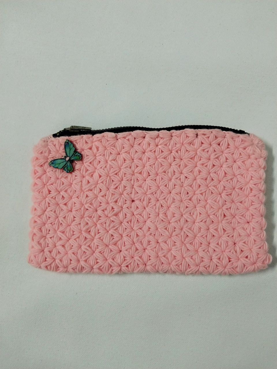 Handcrafted Elegance: Krush Woven Soft Woolen Ladies' Purse