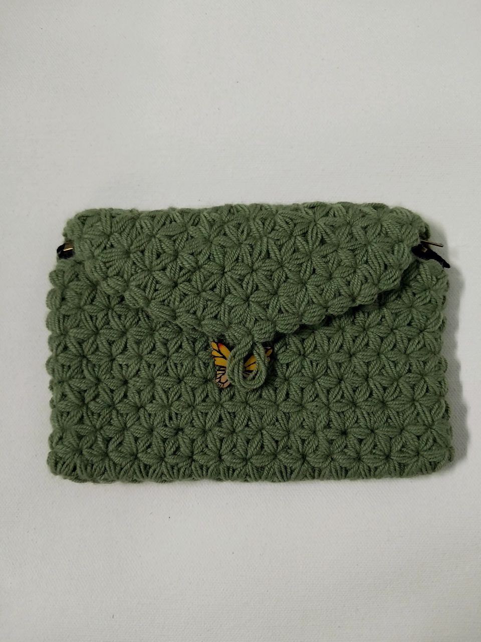 Handcrafted Elegance: Krush Woven Soft Woolen Ladies' Purse