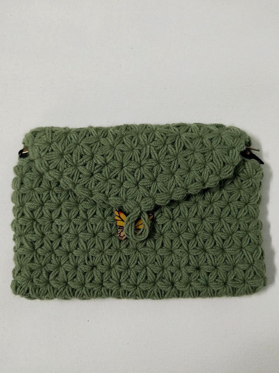 Handcrafted Elegance: Krush Woven Soft Woolen Ladies' Purse