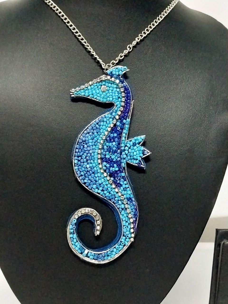 Stylish Seahorse Necklace made of Beads