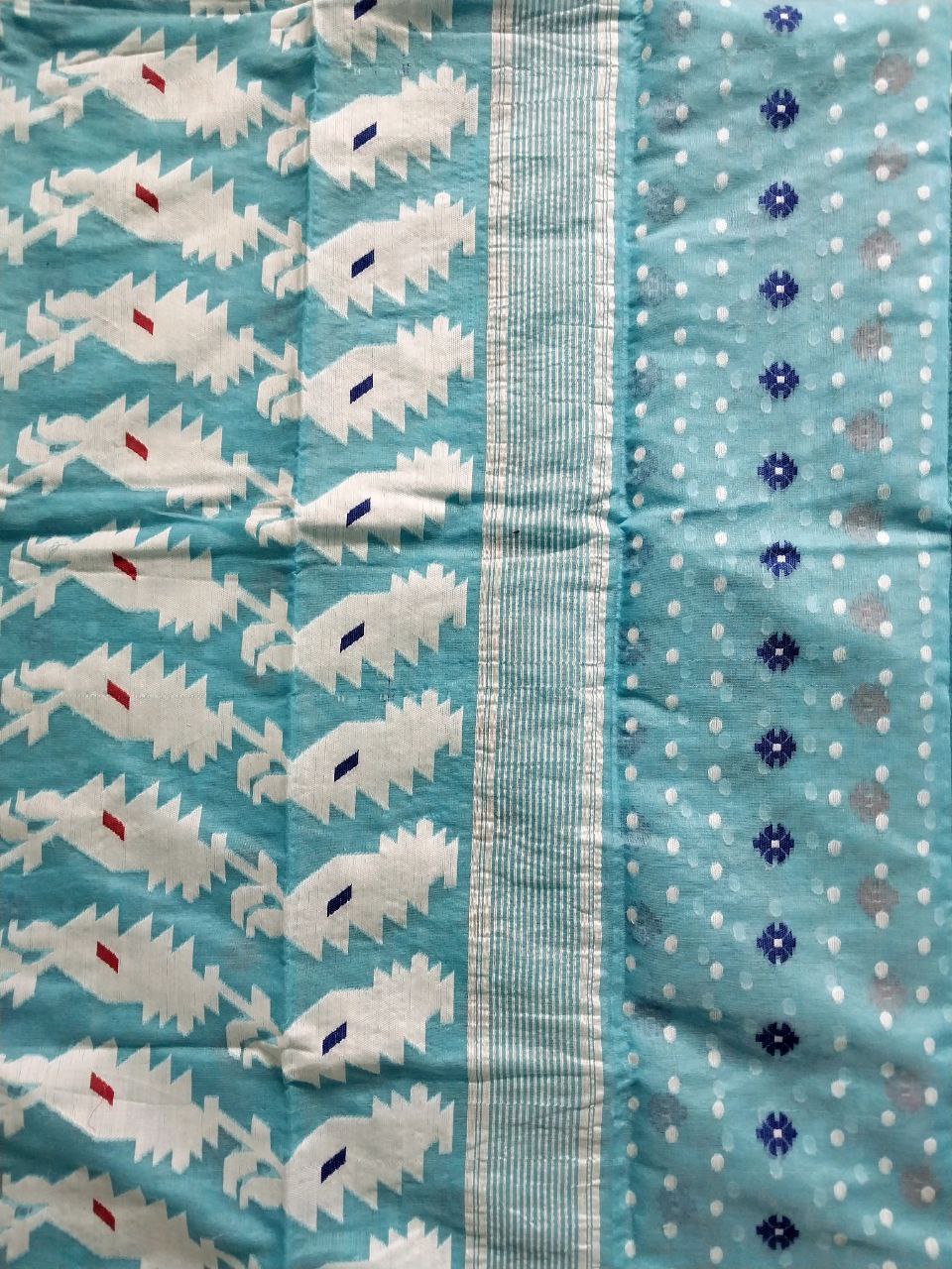 Soft Dhakai Jamdani Saree