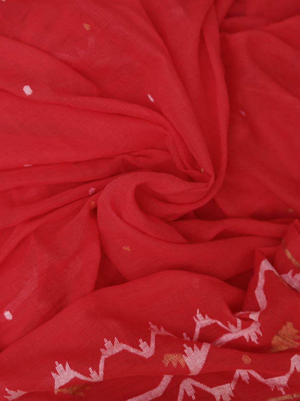 Exclusive Jamdani Work on Pure Handloom Cotton Saree