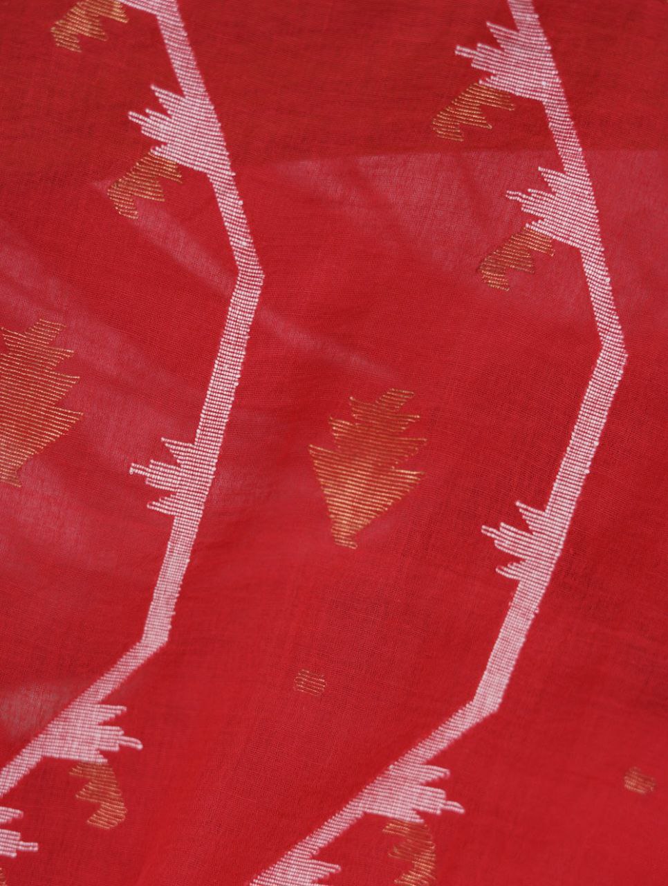 Exclusive Jamdani Work on Pure Handloom Cotton Saree