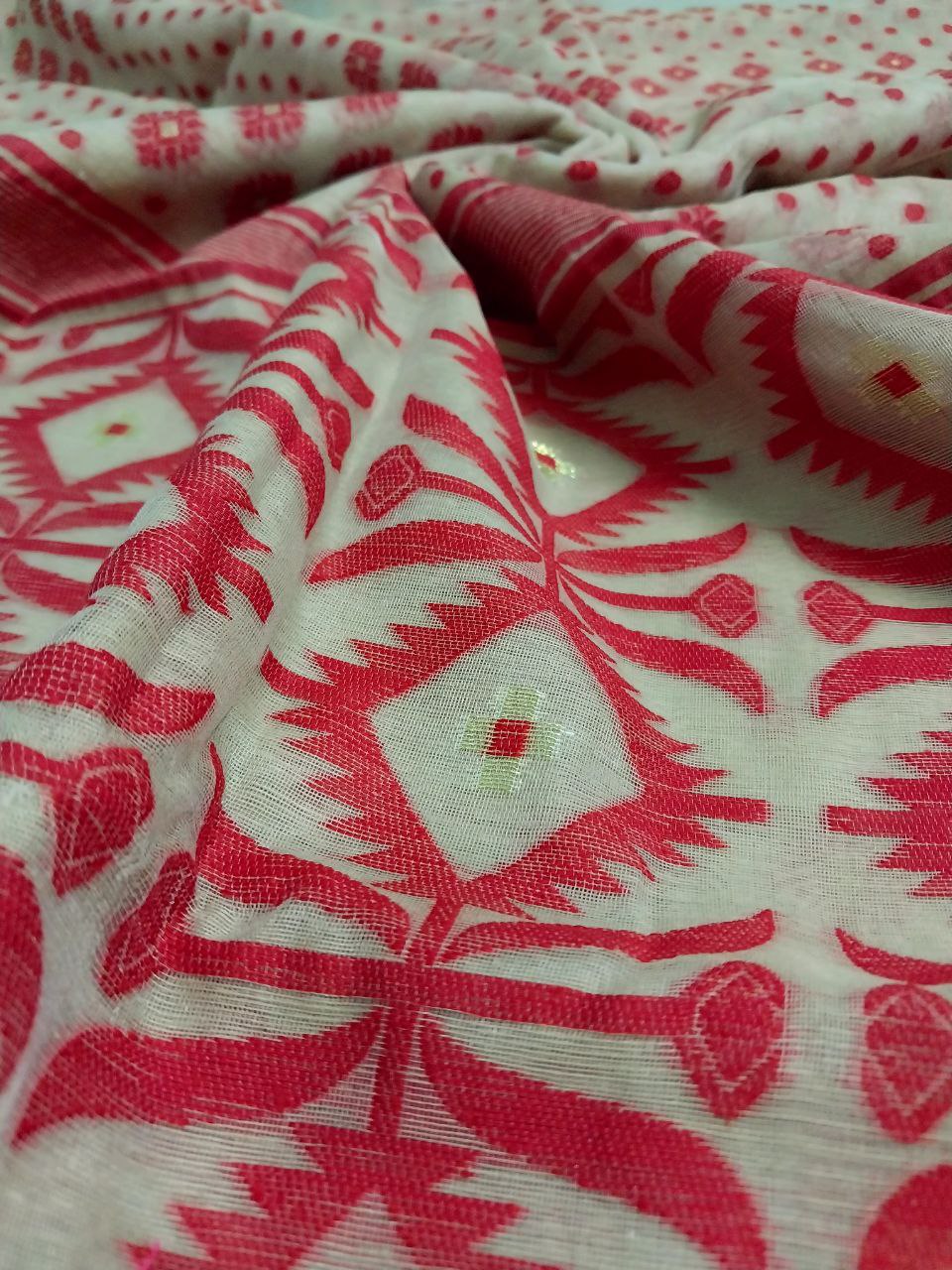 Soft Dhakai Jamdani Saree