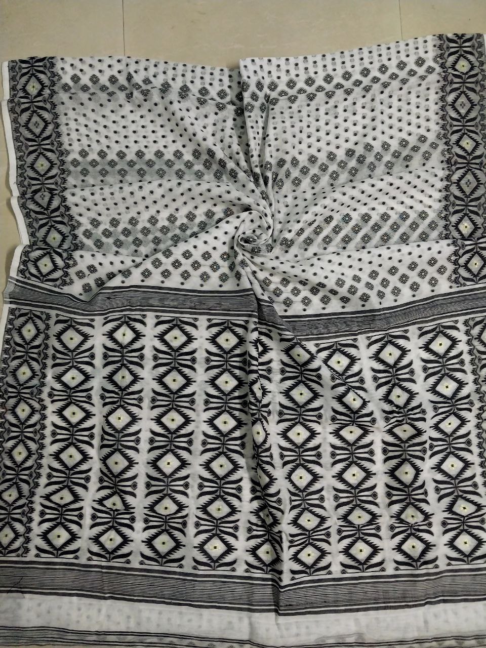 Soft Dhakai Jamdani Saree