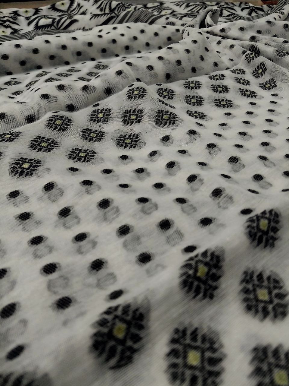 Soft Dhakai Jamdani Saree