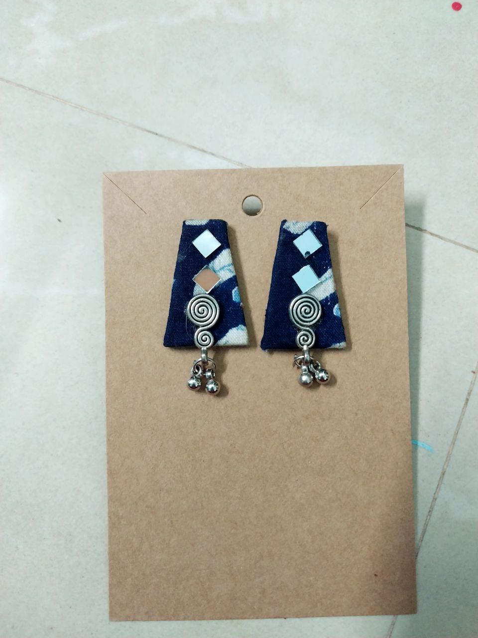 Exquisite Cloth & Mirror Earrings Collection