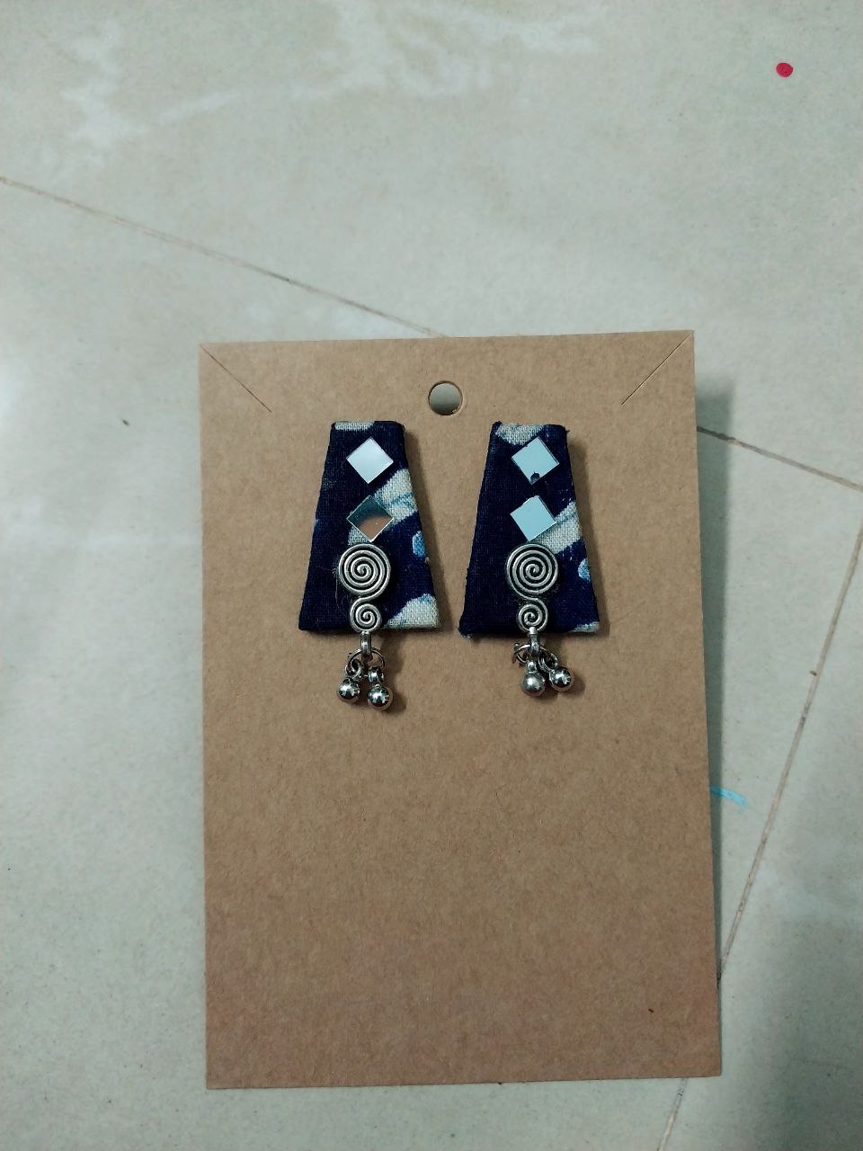 Exquisite Cloth & Mirror Earrings Collection