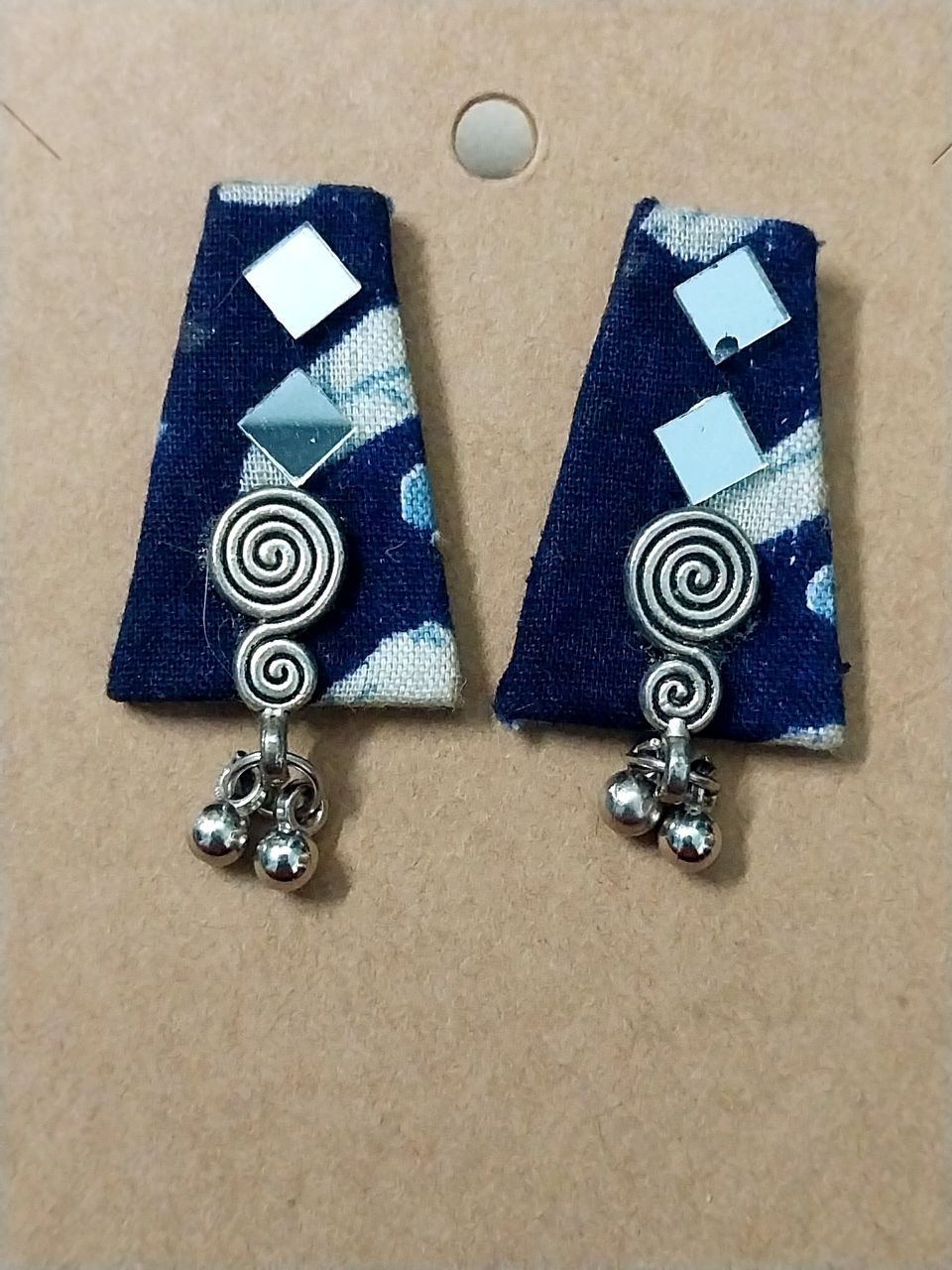 Exquisite Cloth & Mirror Earrings Collection