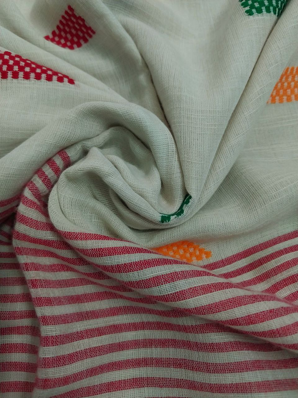 Soft Assam Khadi Saree