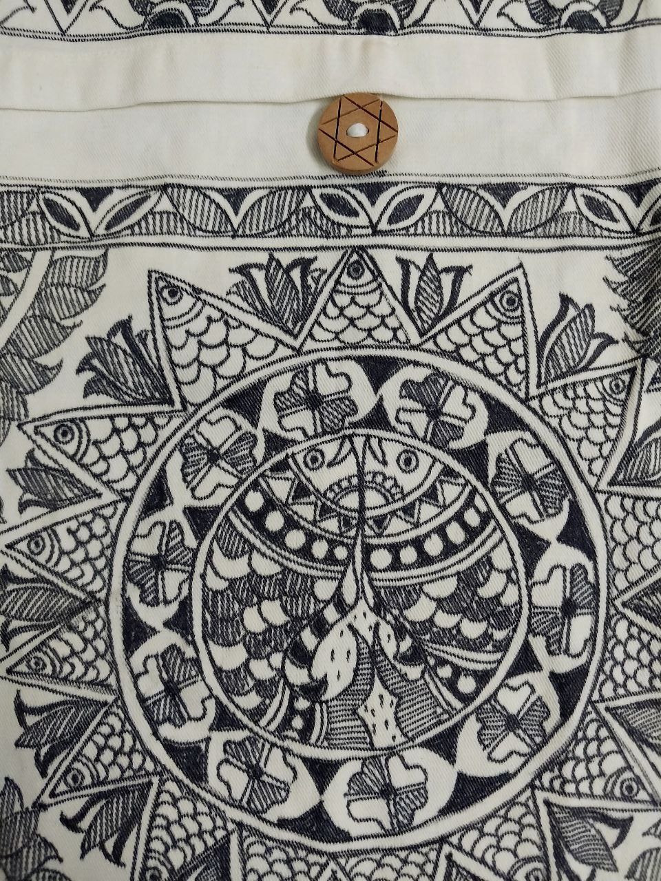 Madhubani Hand-Painted Ladies' Bag