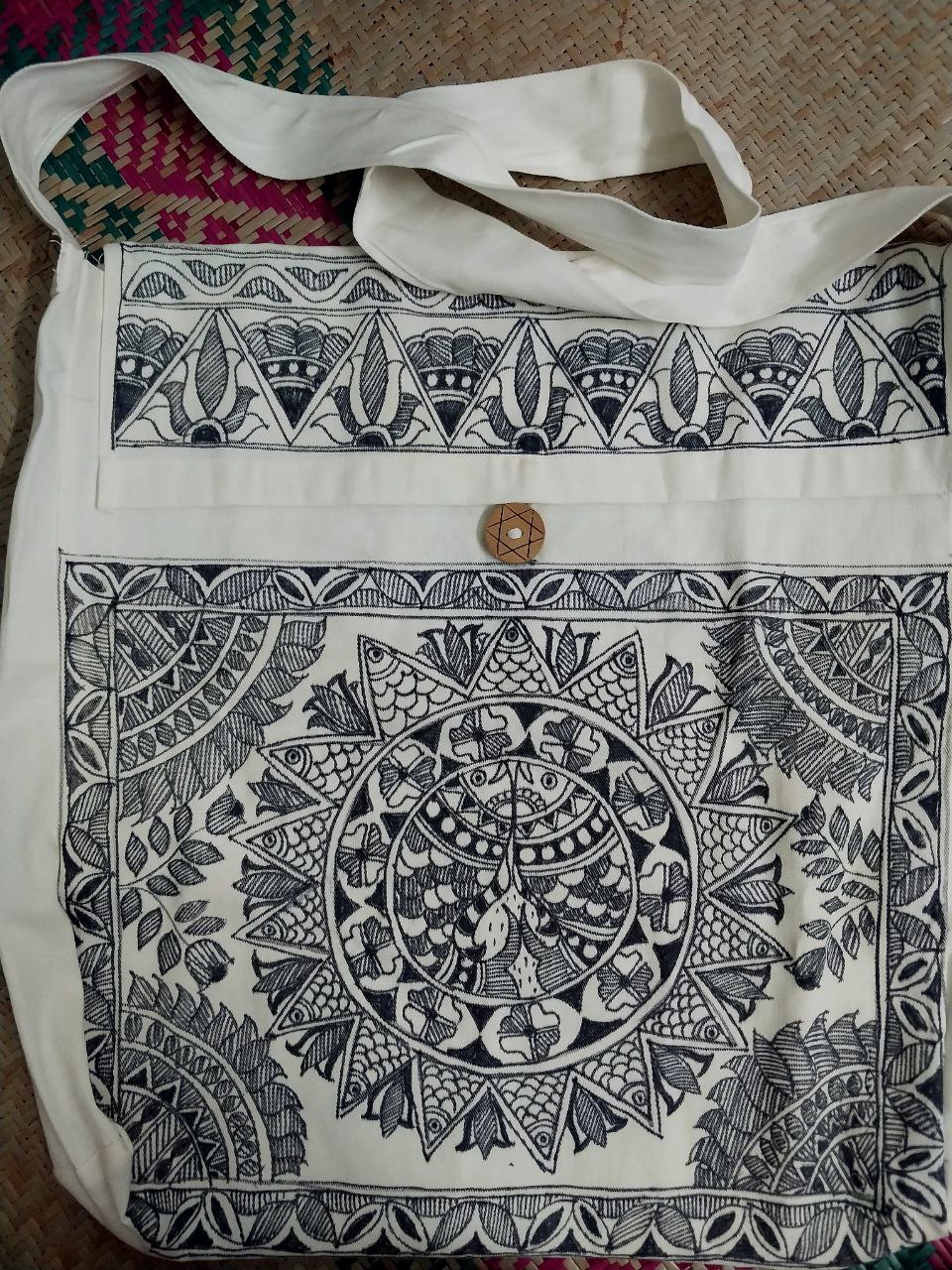 Madhubani Hand-Painted Ladies' Bag