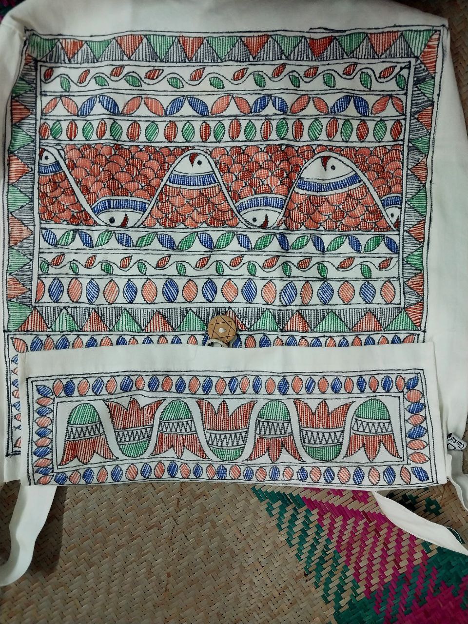 Madhubani Hand-Painted Ladies' Bag