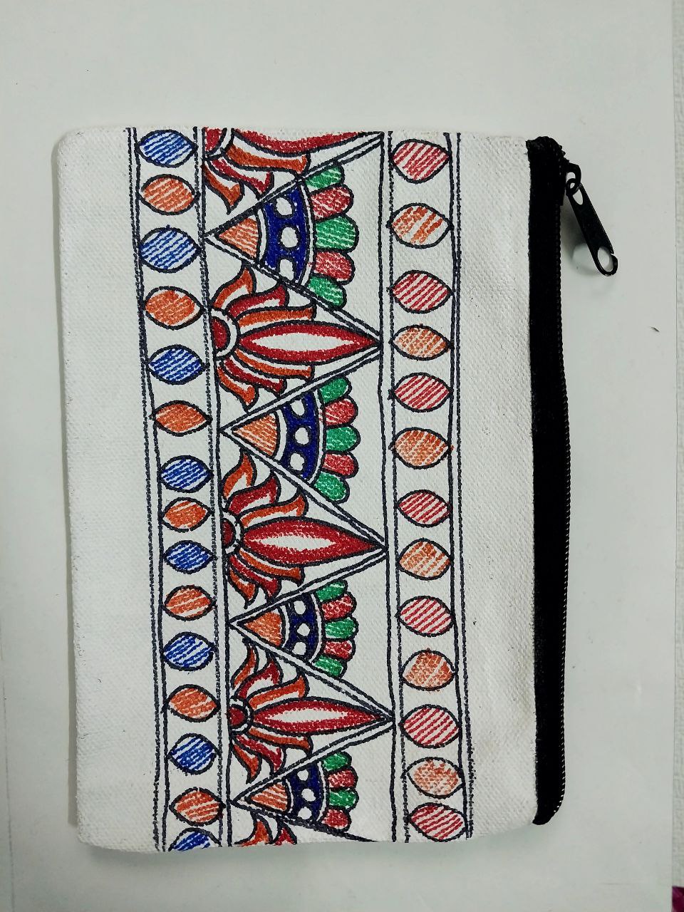 Madhubani Hand-Painted Ladies' Purse