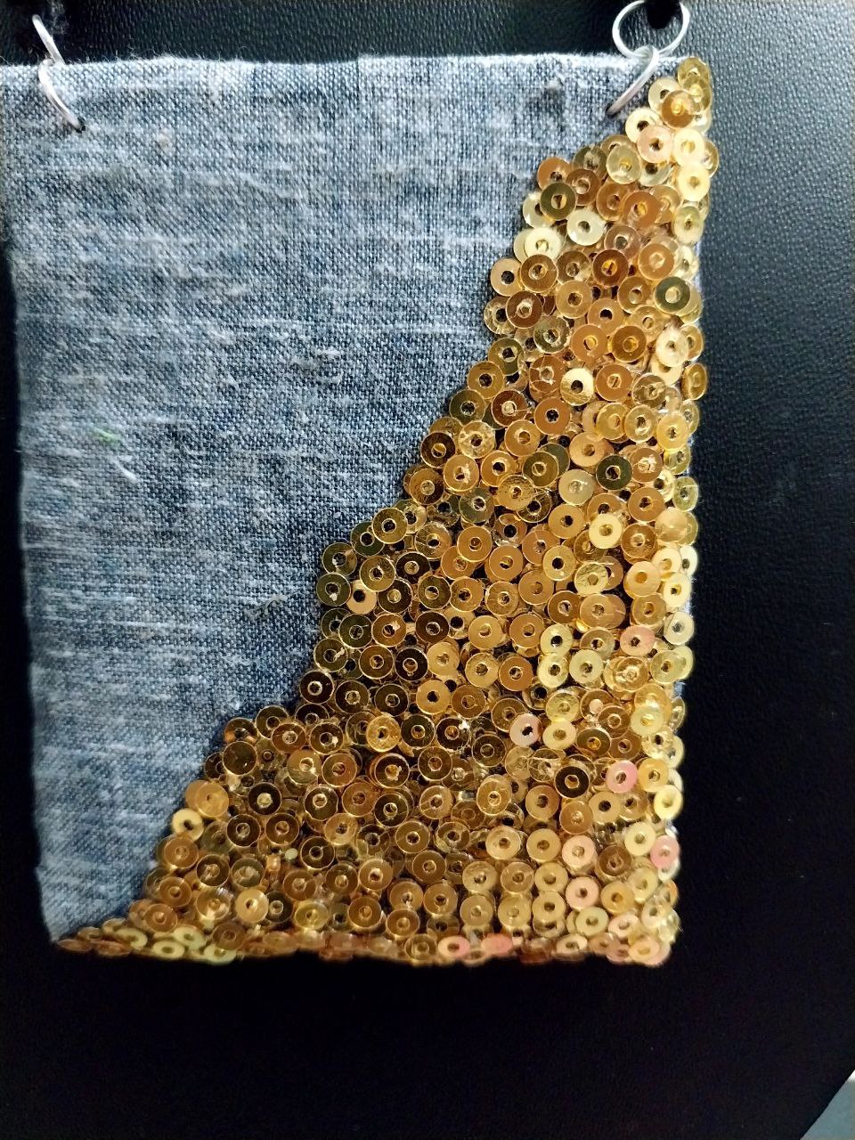 Necklace made of Fabric and Sequins