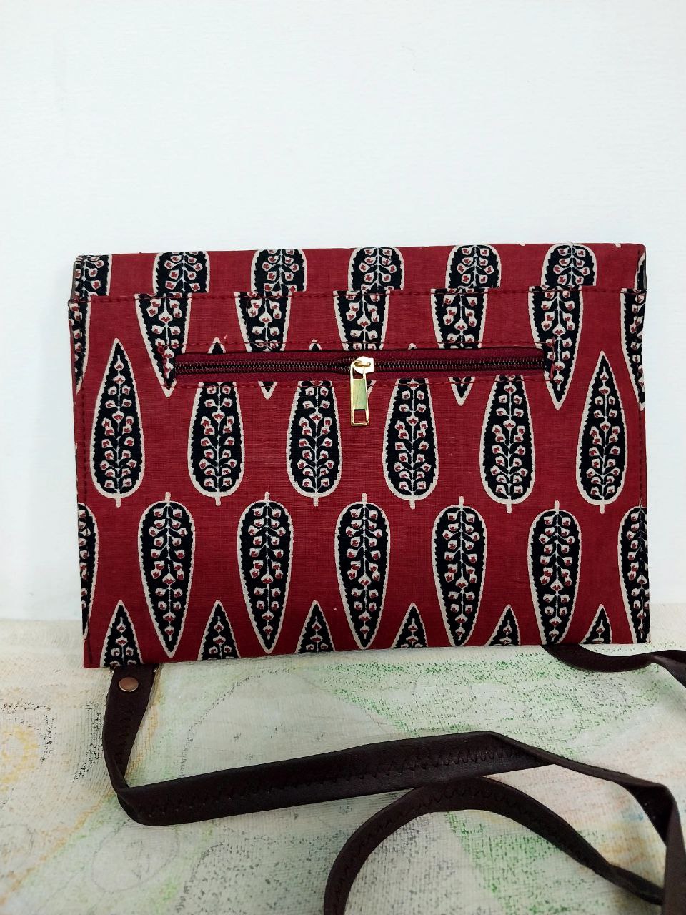 Ikkat pattern Sling Designer bag