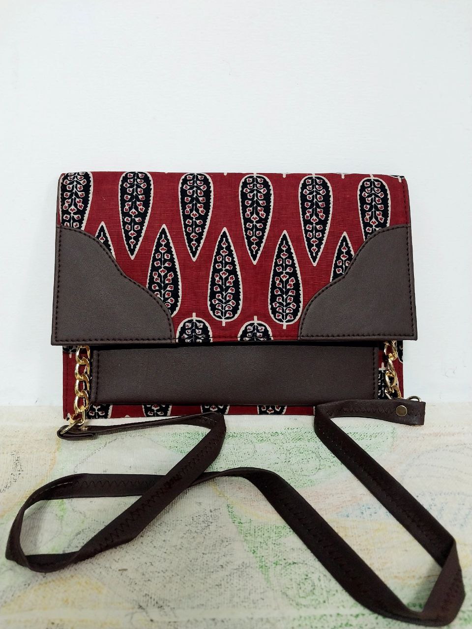 Ikkat pattern Sling Designer bag