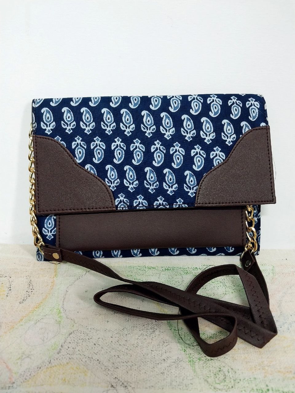 Ikkat pattern Sling Designer bag