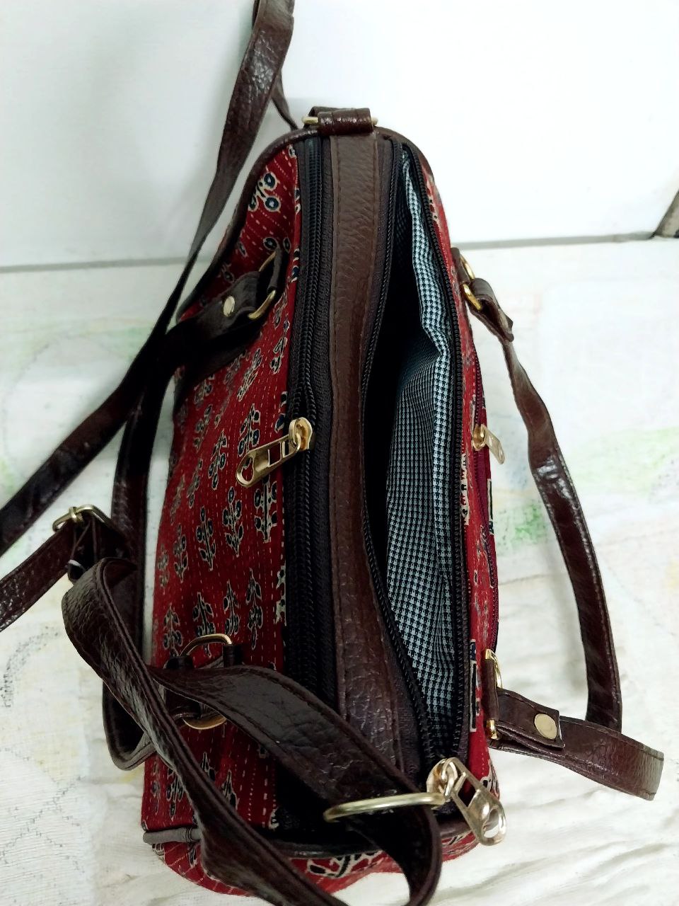 Ikkat pattern Sling Designer bag