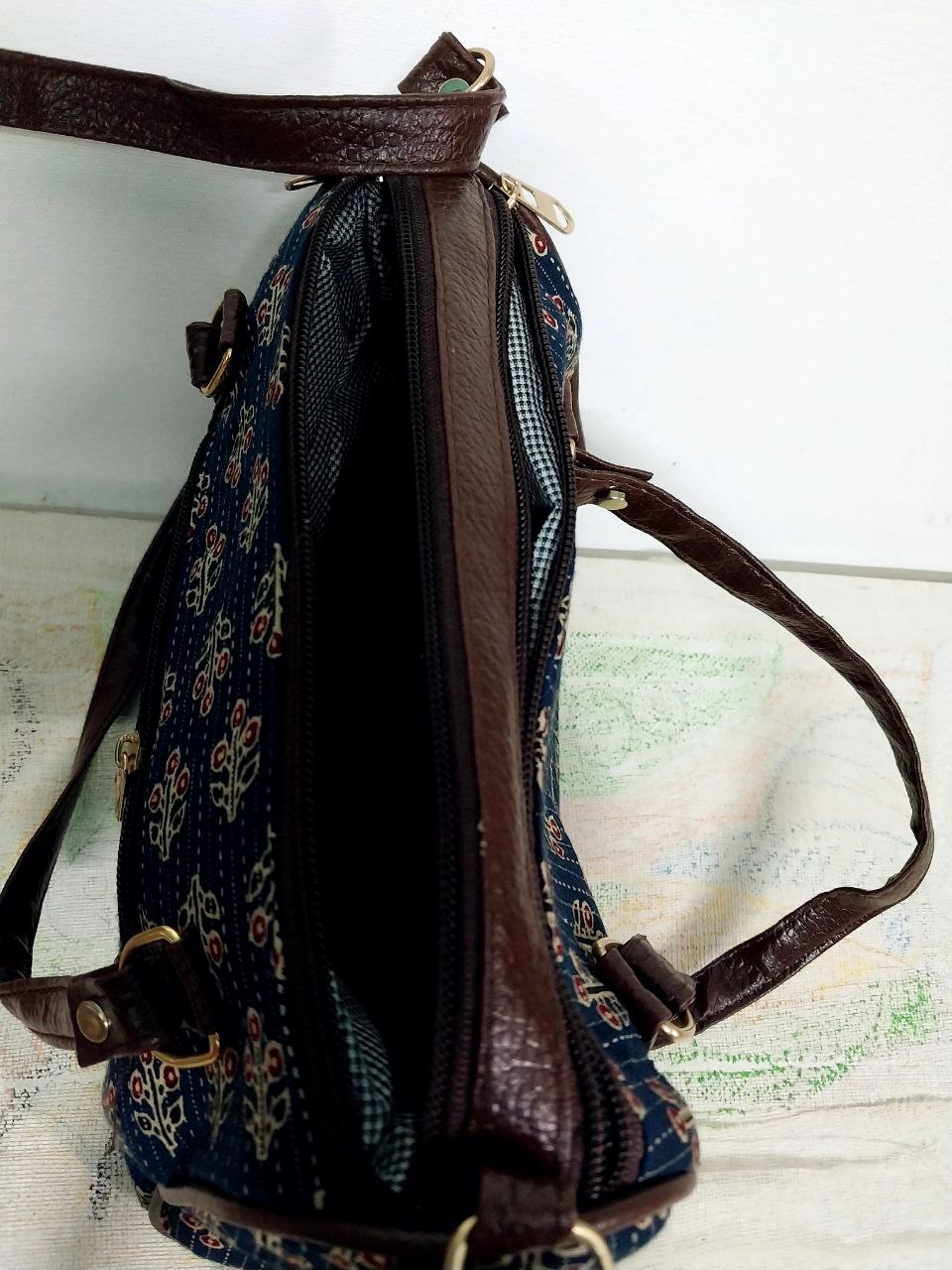 Ikkat pattern Sling Designer bag