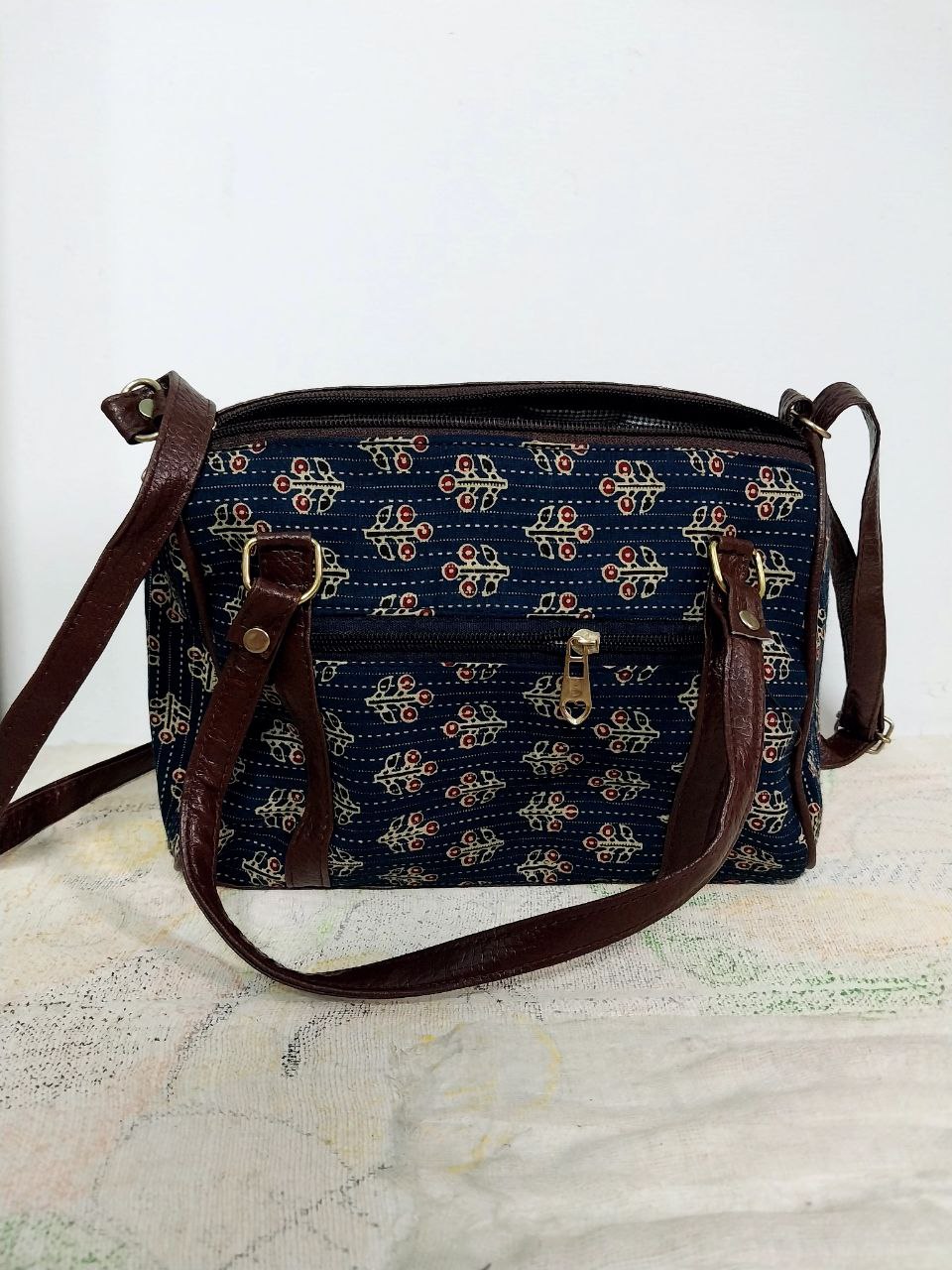 Ikkat pattern Sling Designer bag