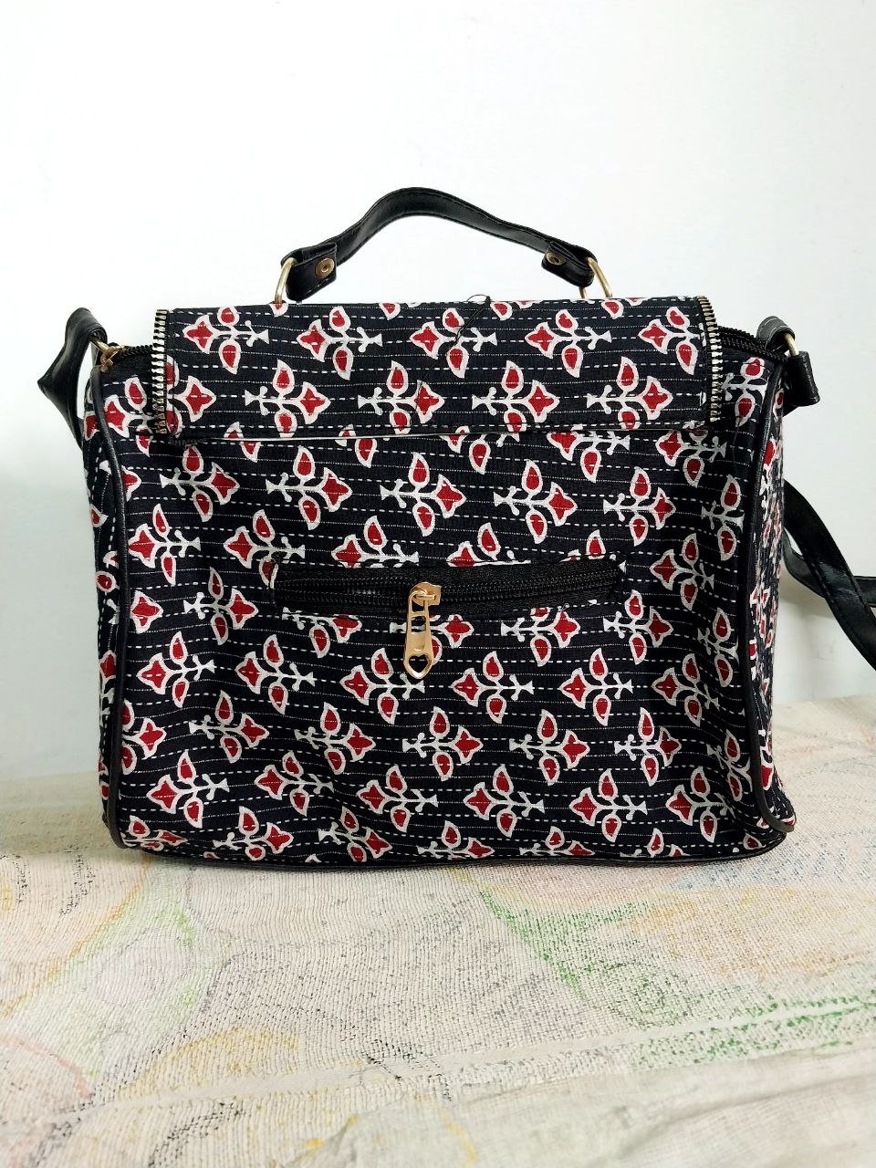 Ikkat pattern Sling Designer bag