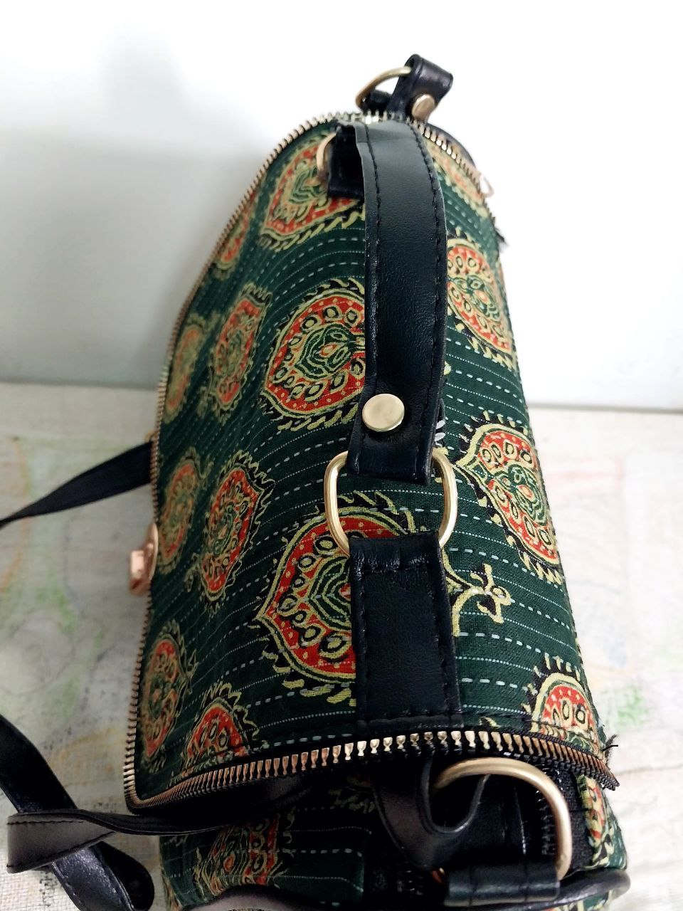 Ikkat pattern Sling Designer bag