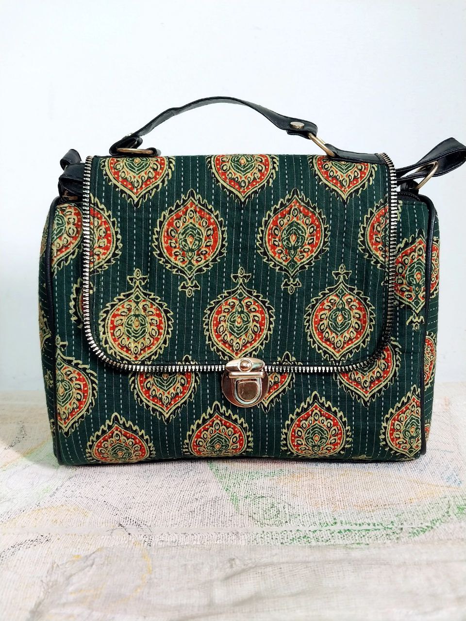 Ikkat pattern Sling Designer bag