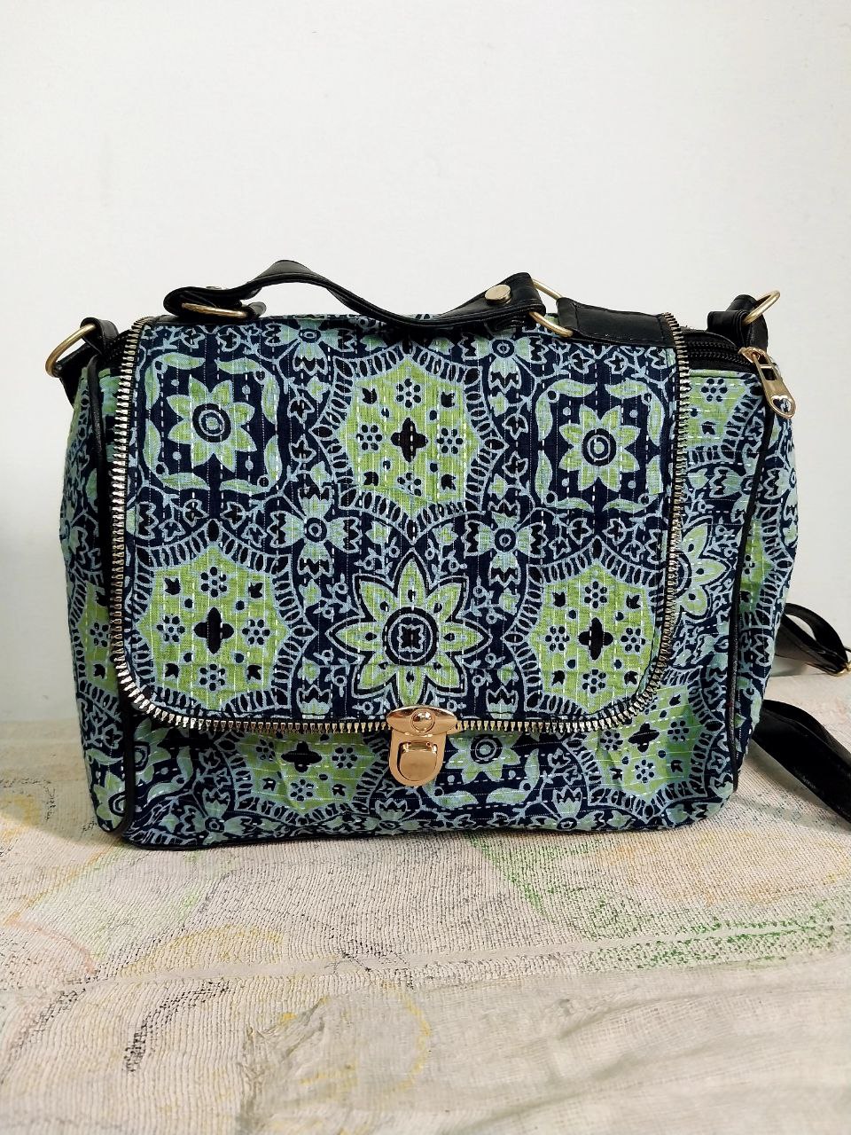 Ikkat pattern Sling Designer bag