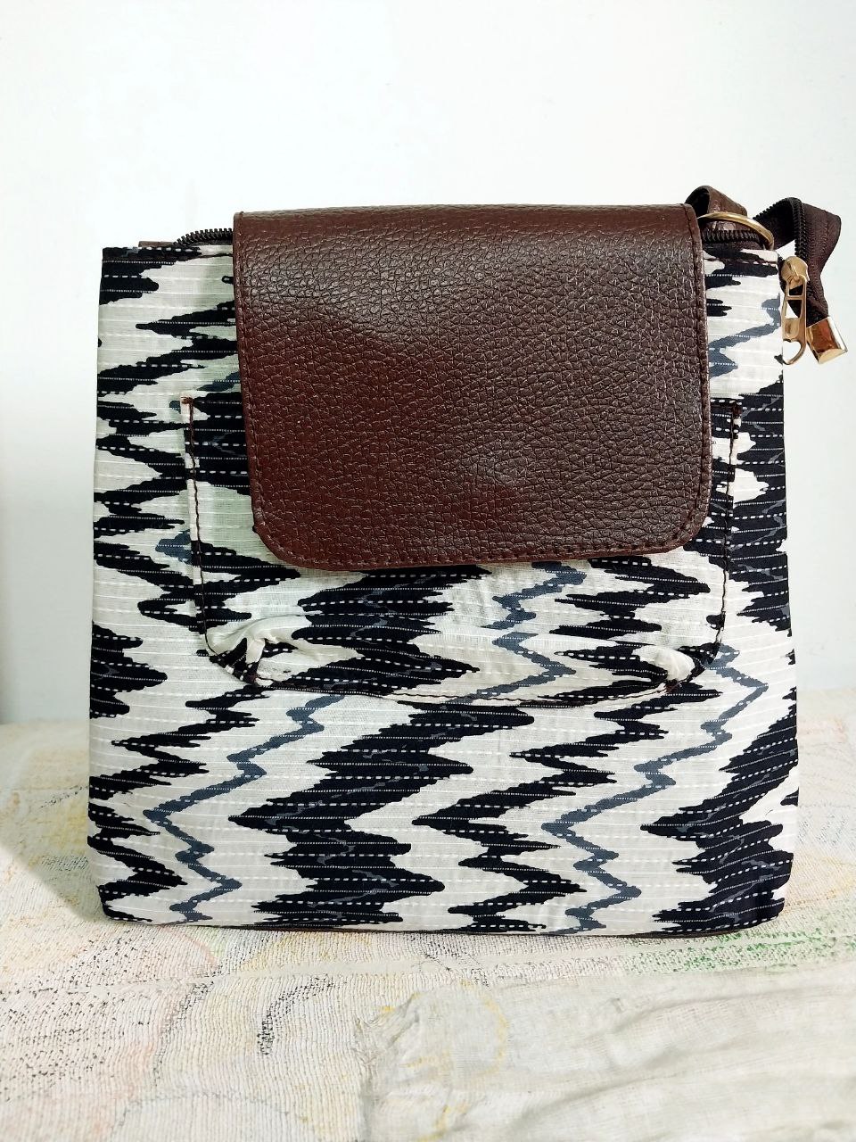 Ikkat pattern Sling Designer bag