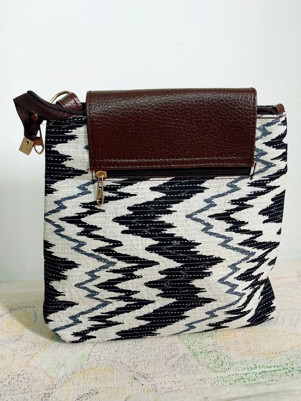 Ikkat pattern Sling Designer bag