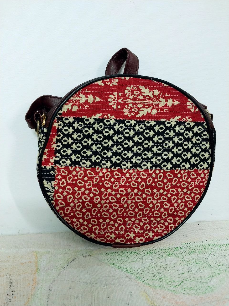 Ikkat pattern Sling Designer bag