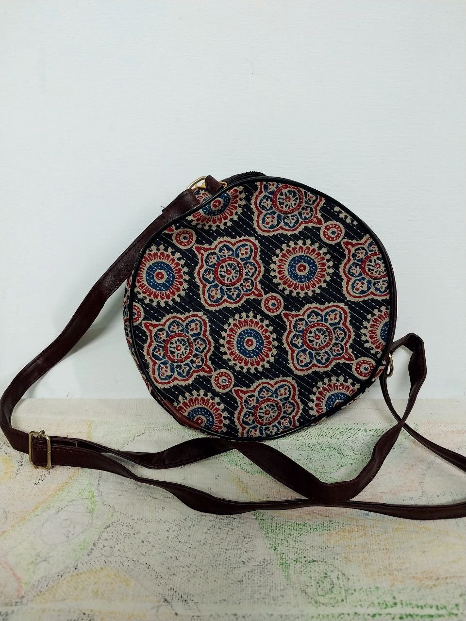 Ikkat pattern Sling Designer bag