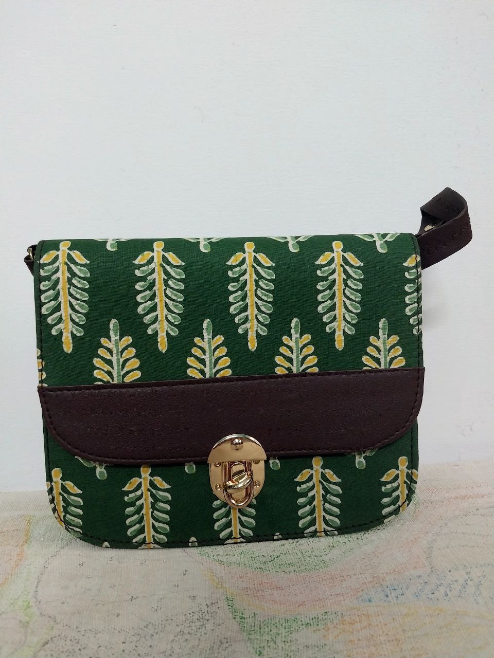 Ikkat pattern Sling Designer bag