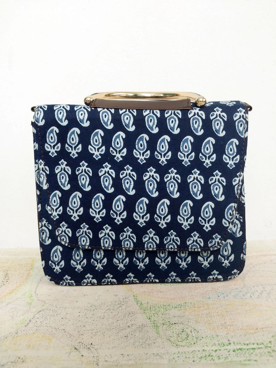 Ikkat pattern Sling Designer bag