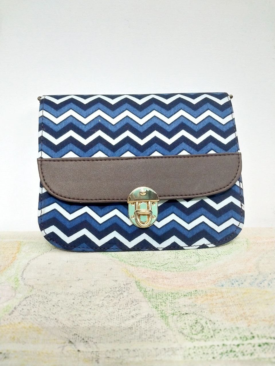 Ikkat pattern Sling Designer bag