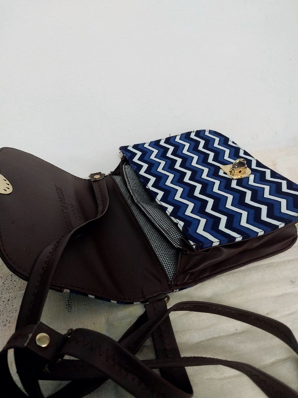 Ikkat pattern Sling Designer bag